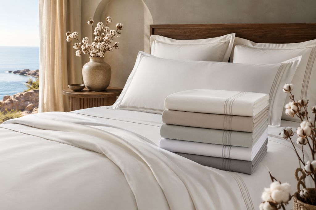 Premium cotton bedsheets exporter from India