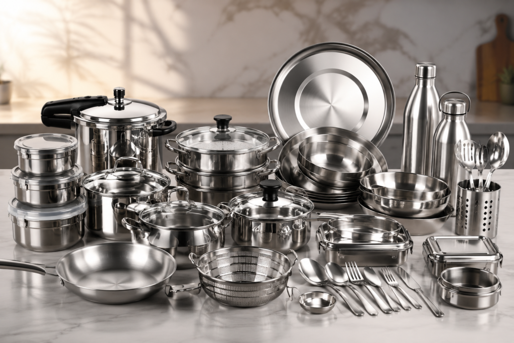 Stainless Steel Kitchenware & Houseware Exporter from India