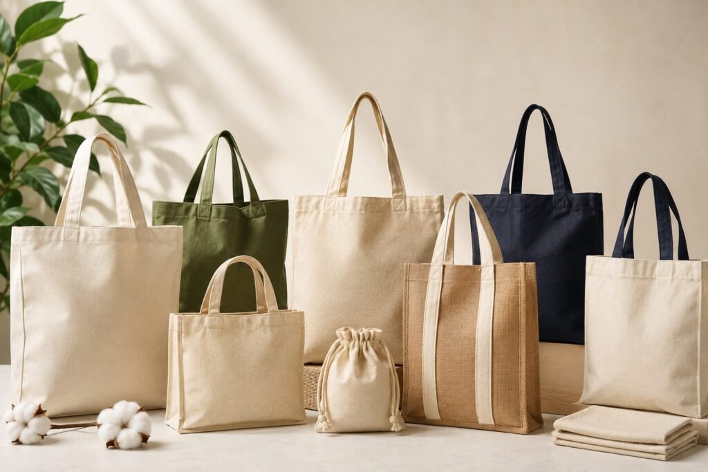 Cotton Tote Bags Manufacturer in India producing custom cotton and canvas tote bags for global buyers