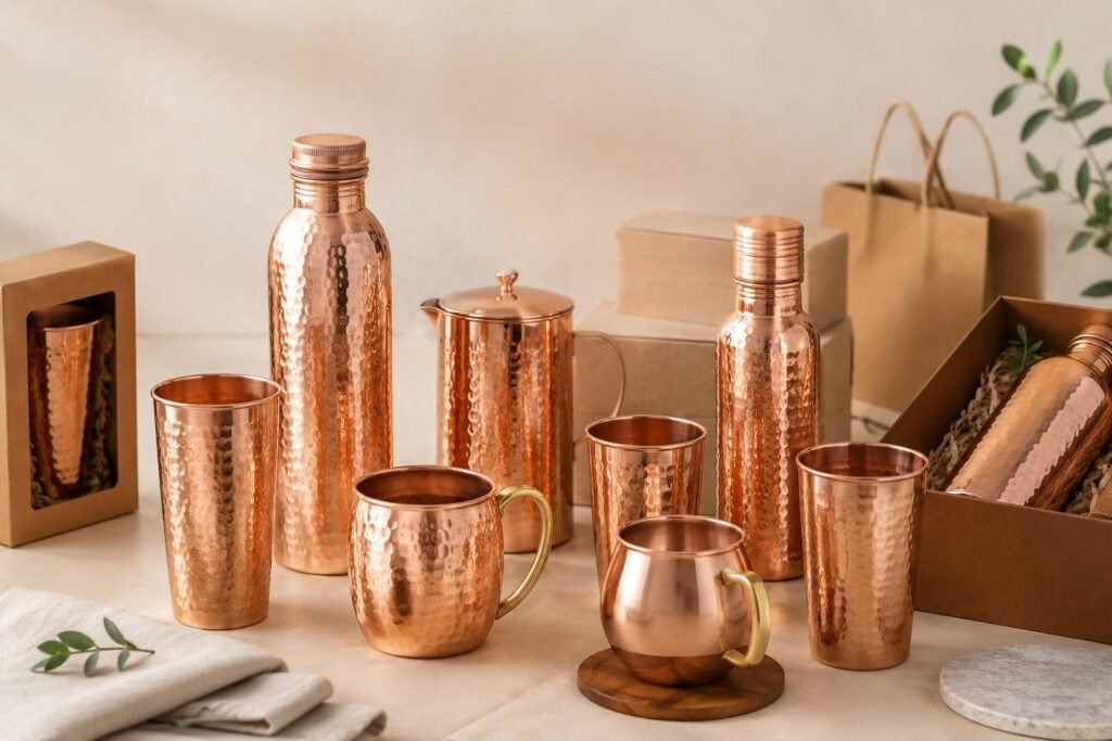 OEM and private label copper drinkware manufactured in India for international brands