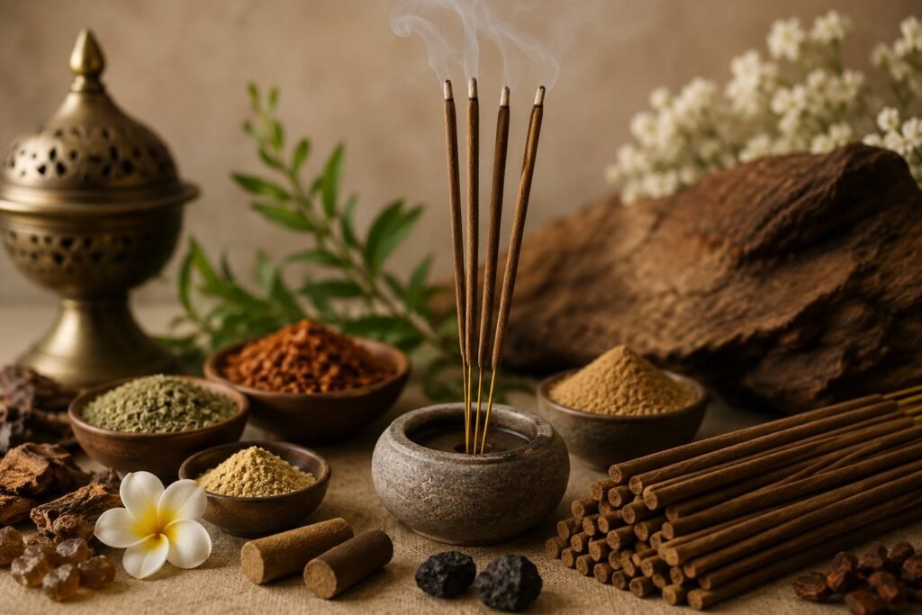Dhoop sticks manufactured and exported from India by Scalane Global