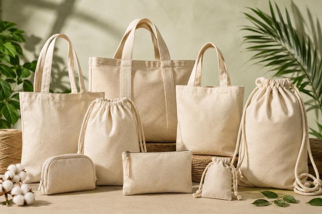 Organic Cotton Bags Manufacturer in India producing custom organic cotton bags for international buyers