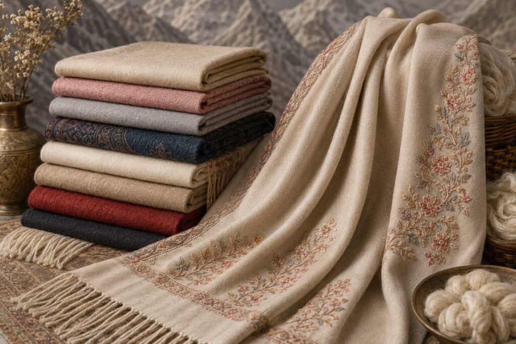 Pashmina shawl manufacturer and exporter in India