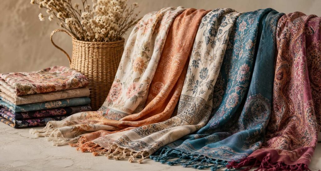 Printed shawls manufacturer and exporter in India