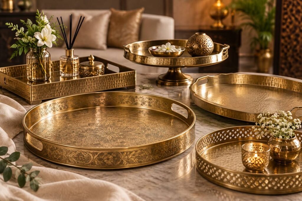 Brass Decorative Tray Manufacturer from India