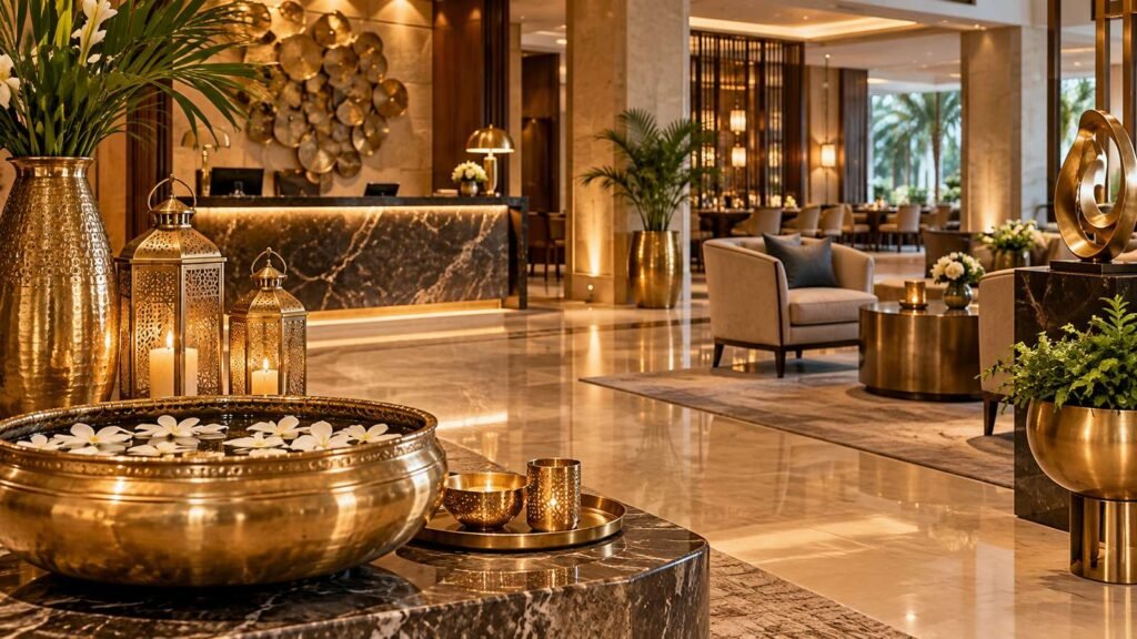 brass decor supplier for hotels