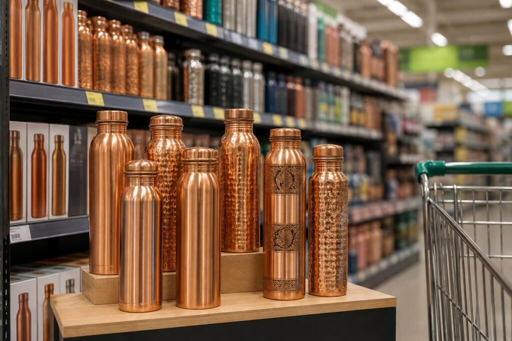 Copper Bottle Manufacturer for Retail Chains & Supermarkets