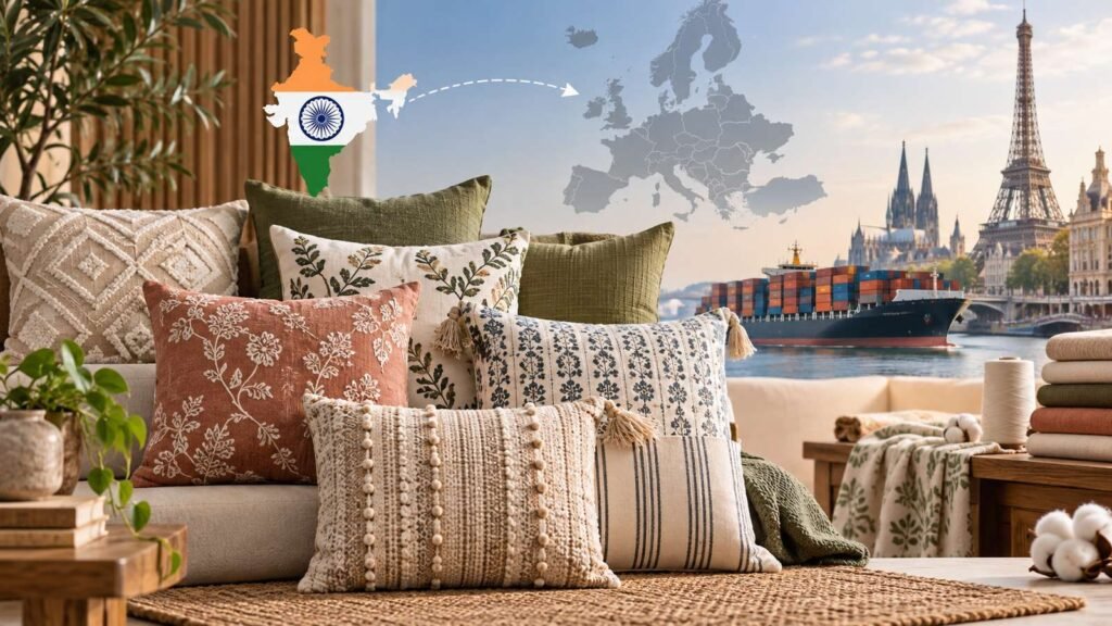 Cushion Cover Exporter to Europe