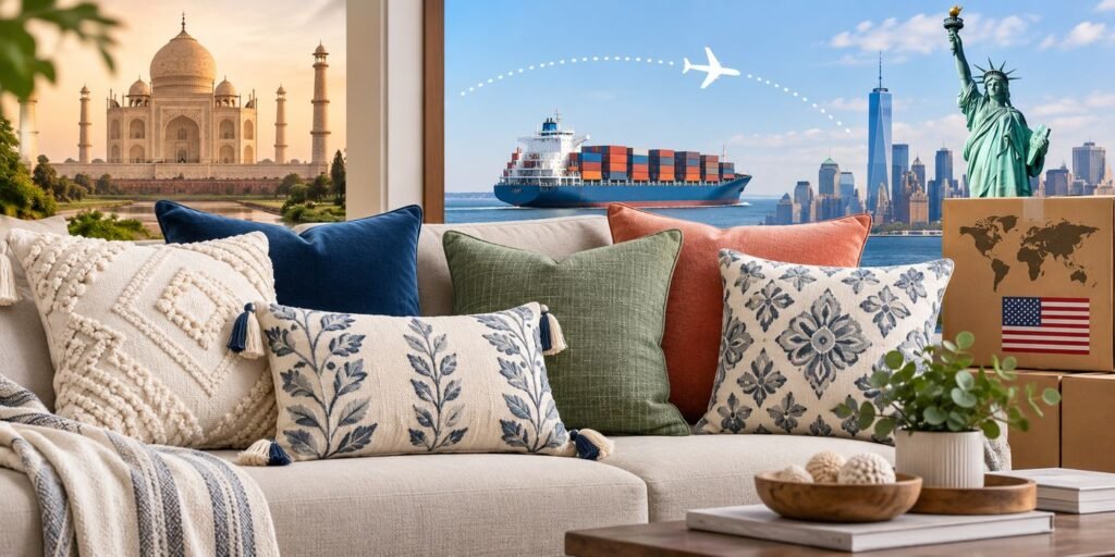 Cushion Cover Exporter to USA
