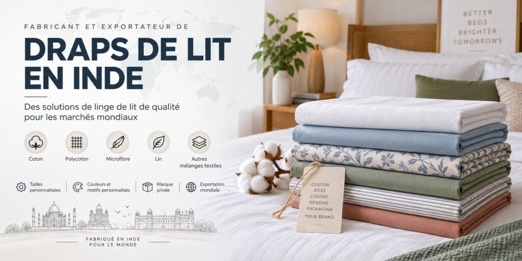 Fabricant de Draps de Lit en Inde