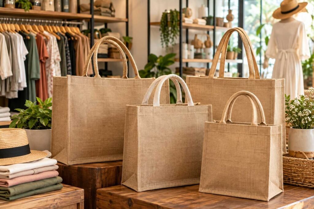 jute bags for retail stores