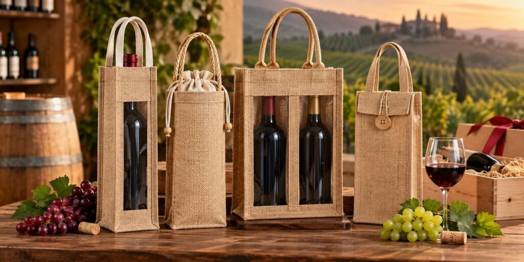 Jute Wine Bottle Bag Manufacturer