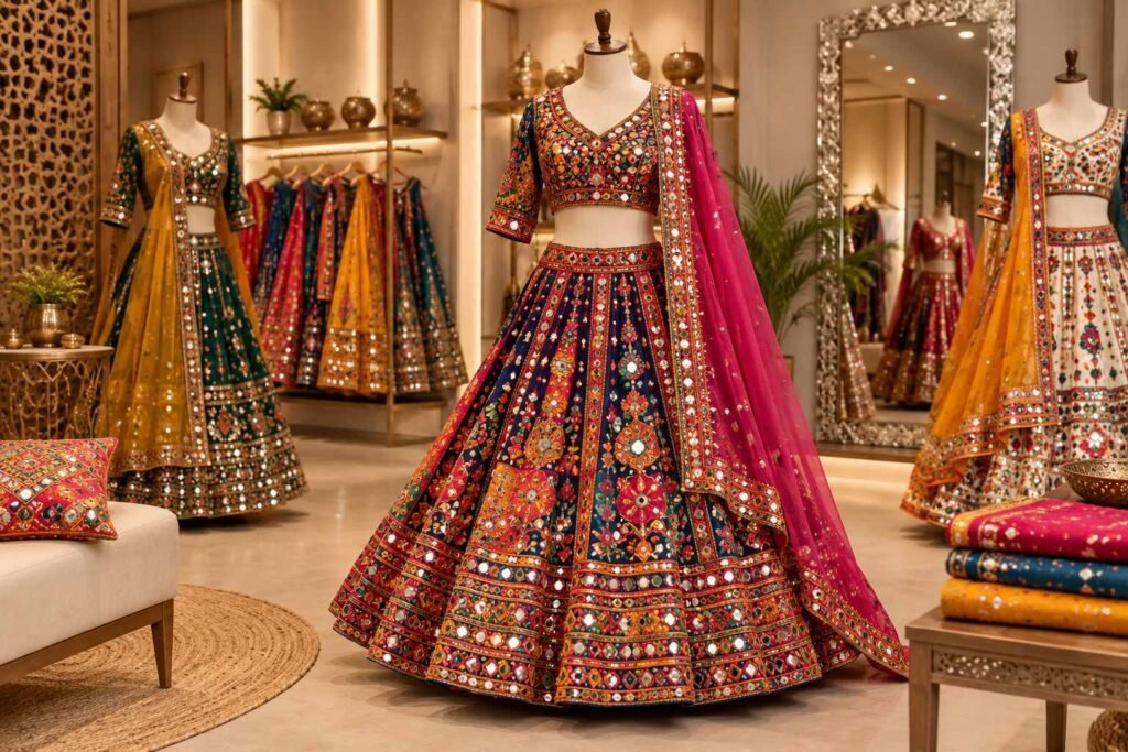 Mirror Work Chaniya Choli