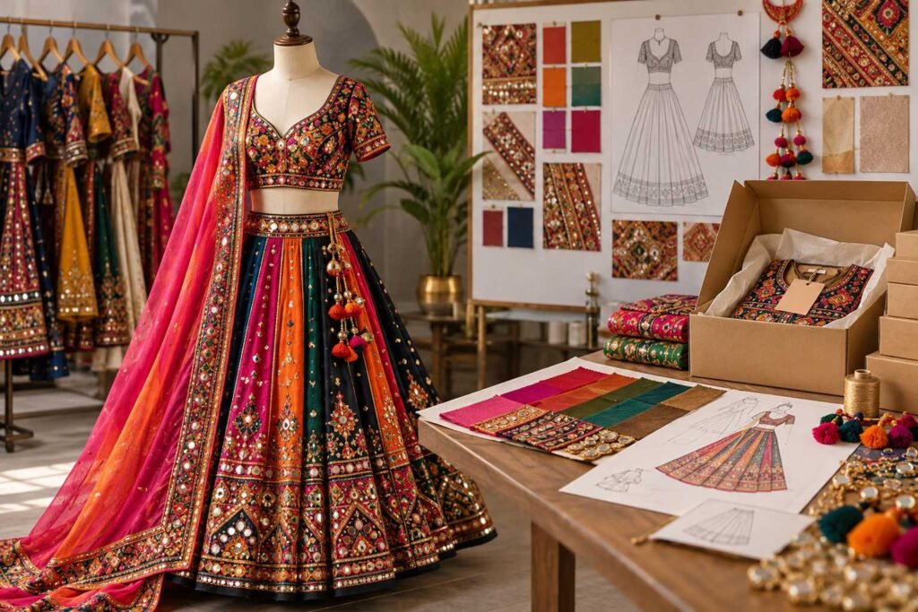 Private Label Chaniya Choli Manufacturing
