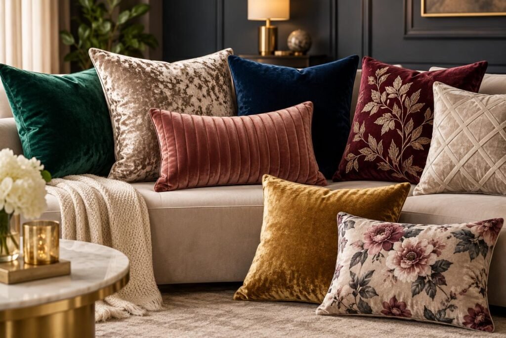 Velvet Cushion Covers Manufacturer from India